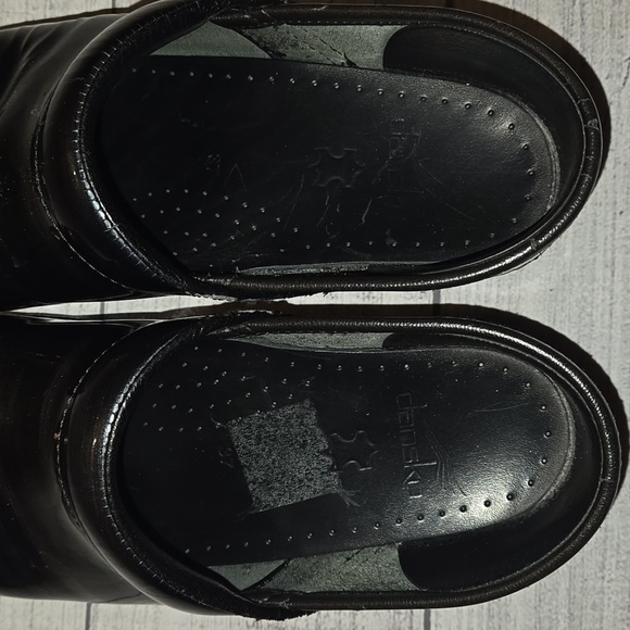 Dansko Professional Metallic Patent Leather Clogs Blue/Gray/Black Size EU 37 - Picture 6 of 9